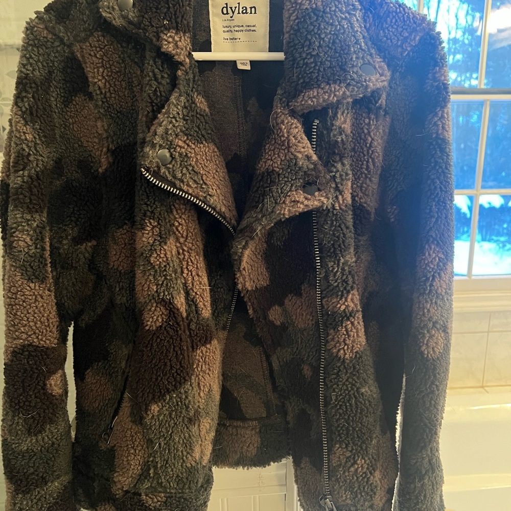 Dylan Women's Brown and Black Teddy Jacket